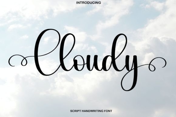 Cloudy Font