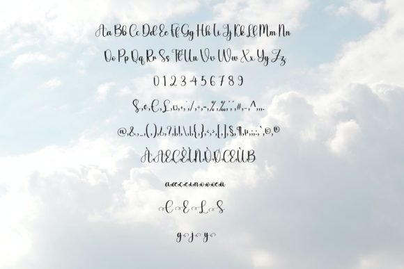 Cloudy Font Poster 5