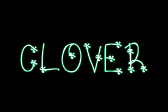 Clover Font Poster 1