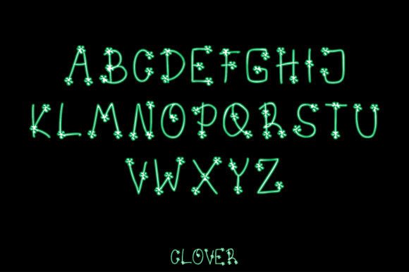 Clover Font Poster 2