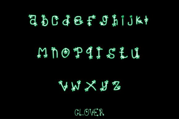 Clover Font Poster 3