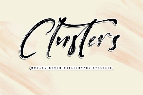 Clusters Font Poster 1