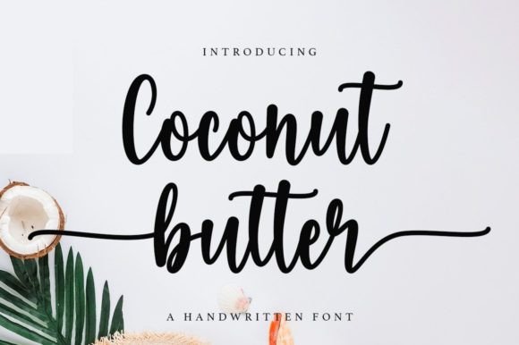 Coconut Butter Font Poster 1
