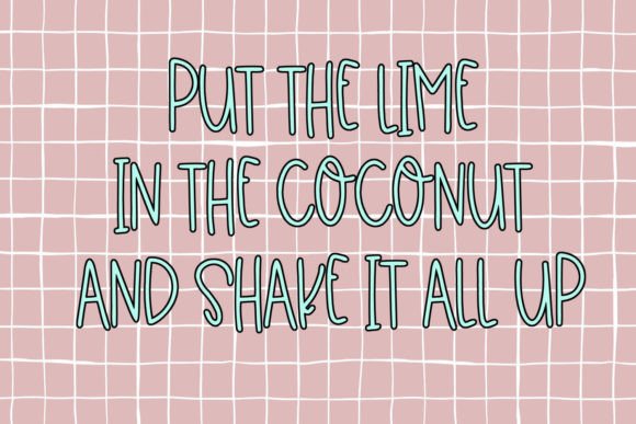 Coconut Milk Font Poster 4