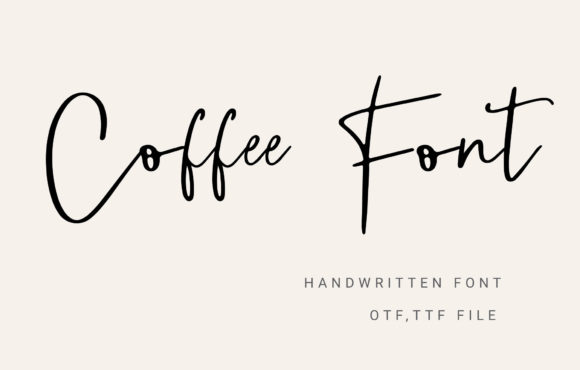 Coffee Font Poster 1