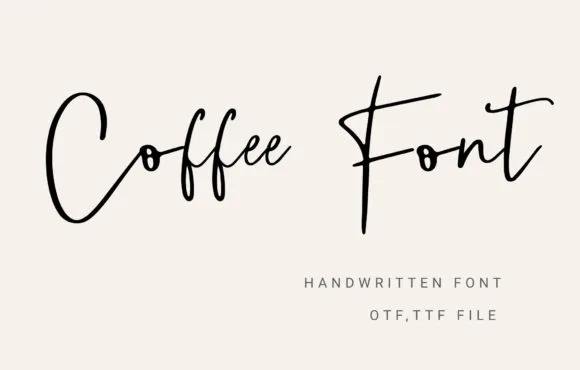 Coffee Font Poster 1