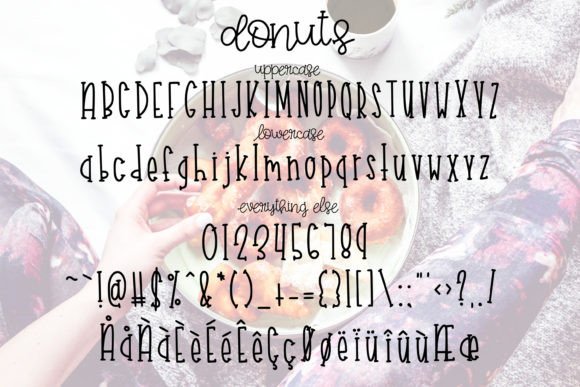 Coffee and Donuts Font Poster 3