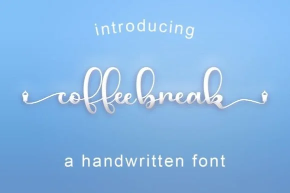 Coffee Break Font Poster 1