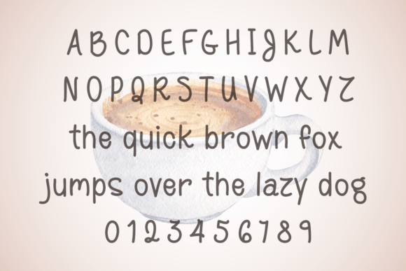 Coffee for Breakfast Font Poster 2