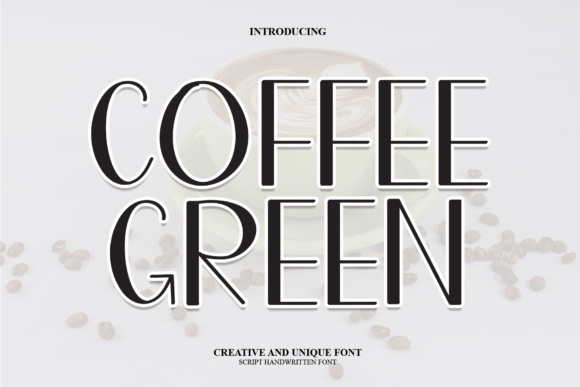 Coffee Green Font Poster 1