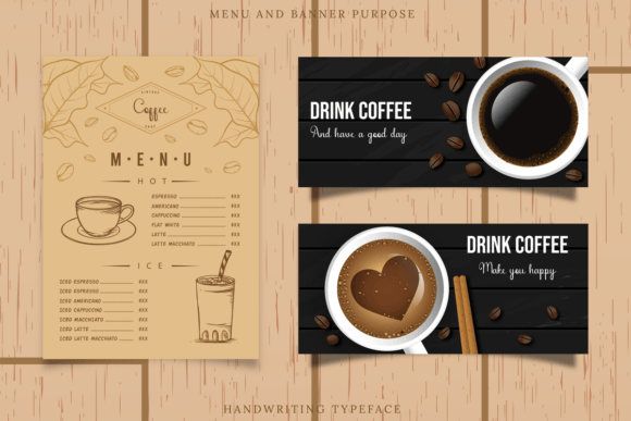 Coffee Latte Font Poster 4