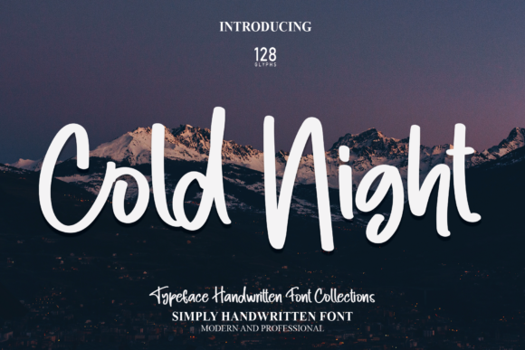 Cold Night Font Poster 1