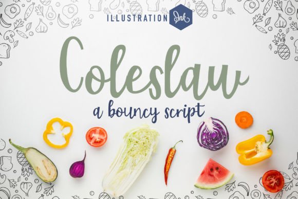 Coleslaw Font Poster 1