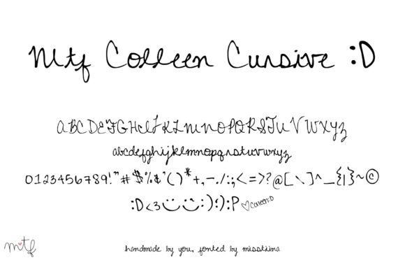 Colleen Cursive Font Poster 1