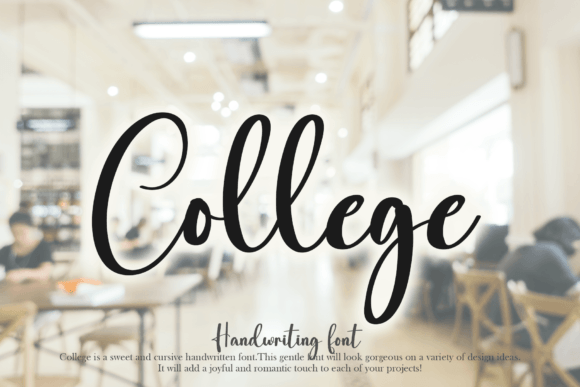 College Font Poster 1