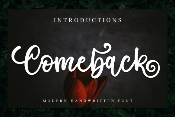 Comeback Font Poster 1
