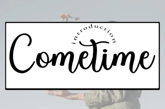 Cometime Font Cometime Font Poster 1