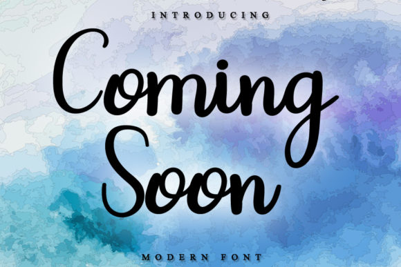 Coming Soon Font Poster 1