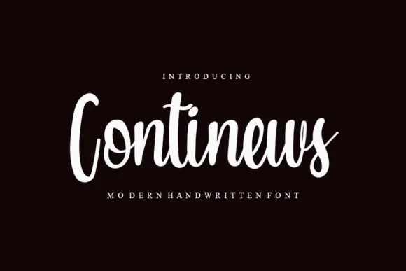 Continews Font Continews Font Poster 1