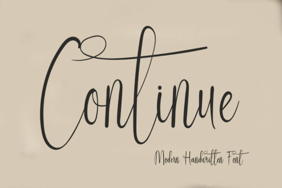 Continue Font