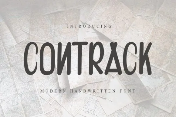 Contrack Font Contrack Font Poster 1
