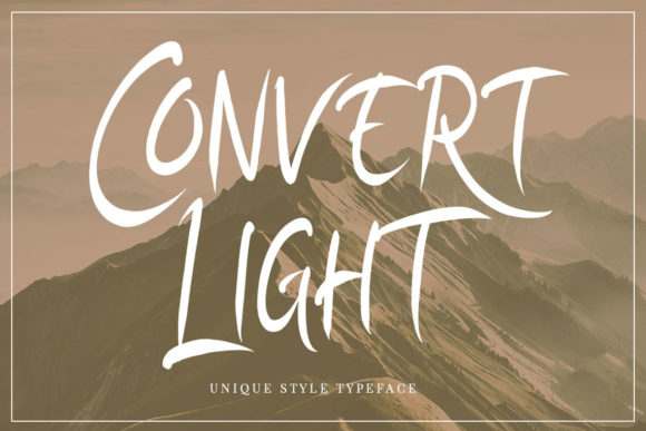 Convert Light Font Poster 1