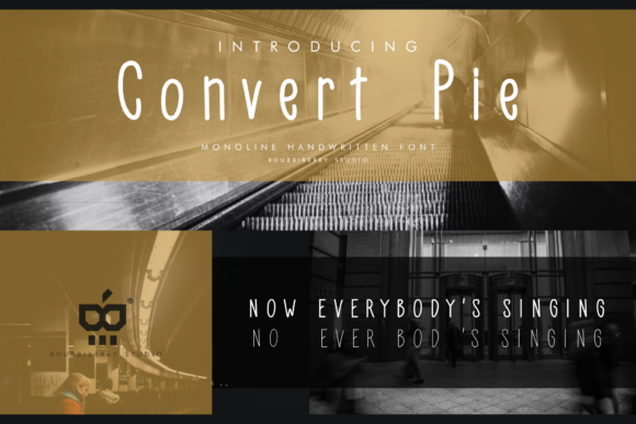 Convert Pie Font Poster 1
