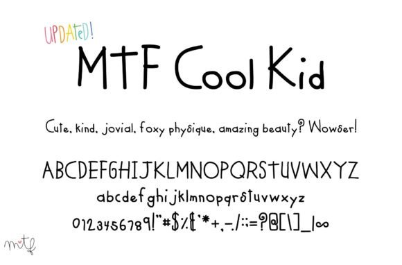 Cool Kid Font Poster 1