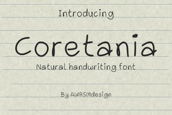 Coretania Font Poster 1