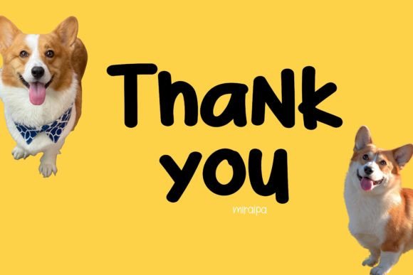 Corgi Doggie Font Poster 5