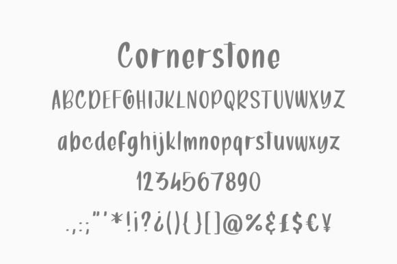 Cornerstone Font Poster 2