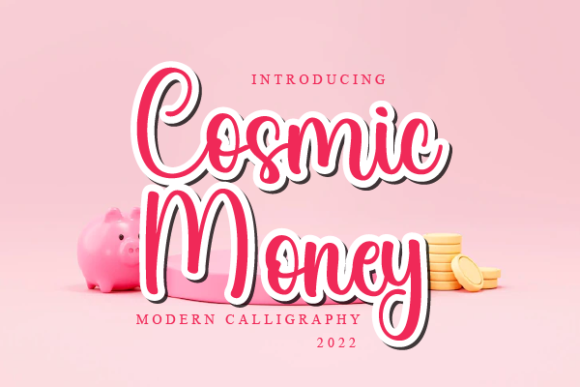Cosmic Money Font Poster 1
