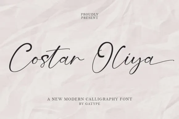 Costar Oliya Font Costar Oliya Font Poster 1