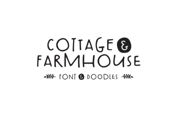 Cottage and Farmhouse Font Poster 1