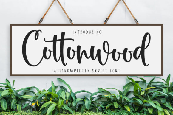 Cottonwood Font Poster 1