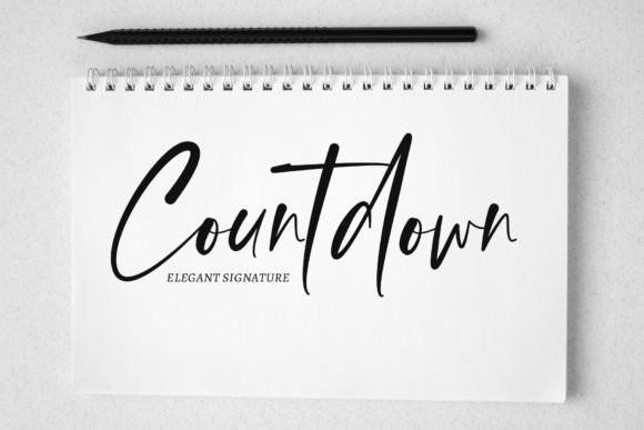 Countdown Font Poster 1