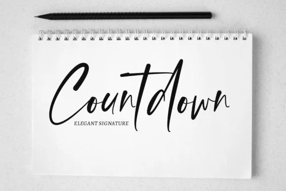 Countdown Font Countdown Font Poster 1