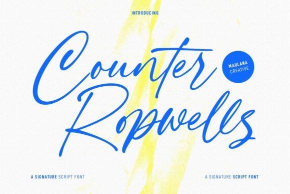 Counter Ropwells Font Poster 1