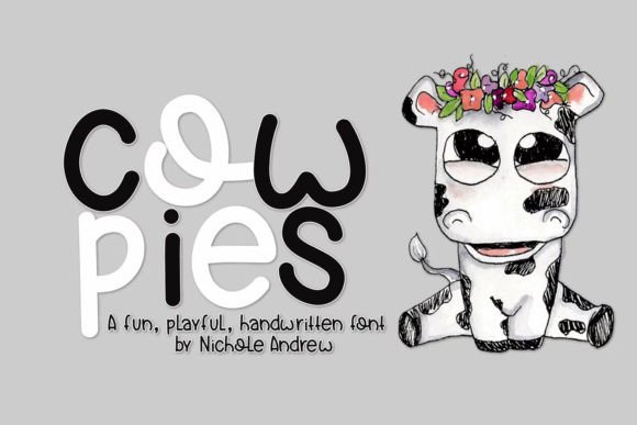 Cow Pies Font Poster 1