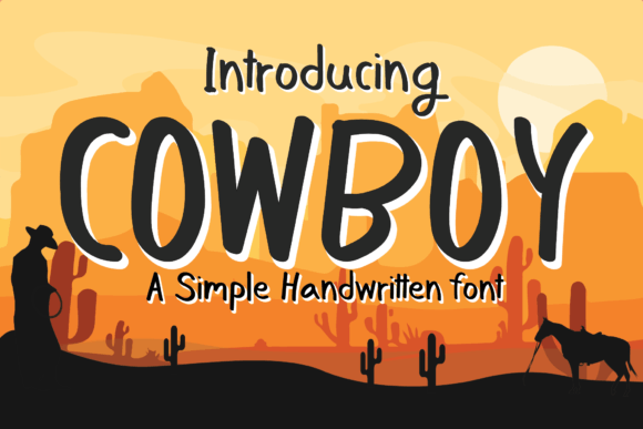Cowboy Font Poster 1
