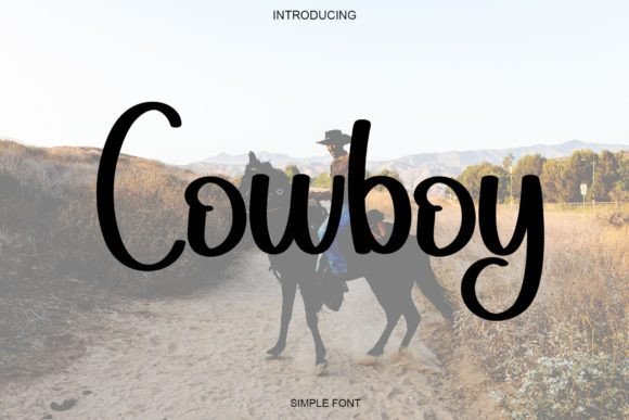 Cowboy Font Poster 1