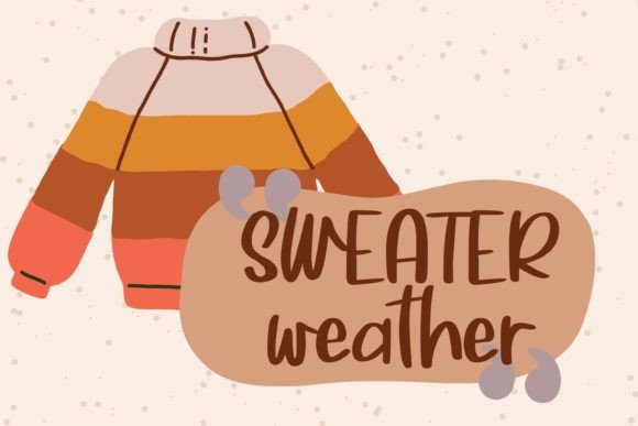 Cozy Sweater Font Poster 8