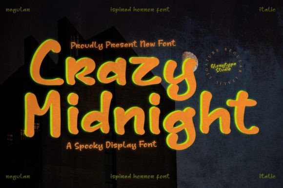 Crazy Midnight Font Poster 1