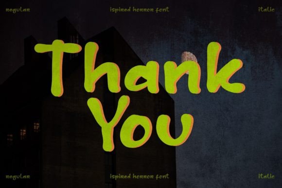 Crazy Midnight Font Poster 15