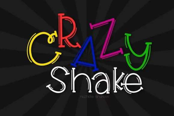 Crazy Shake Font Crazy Shake Font Poster 1