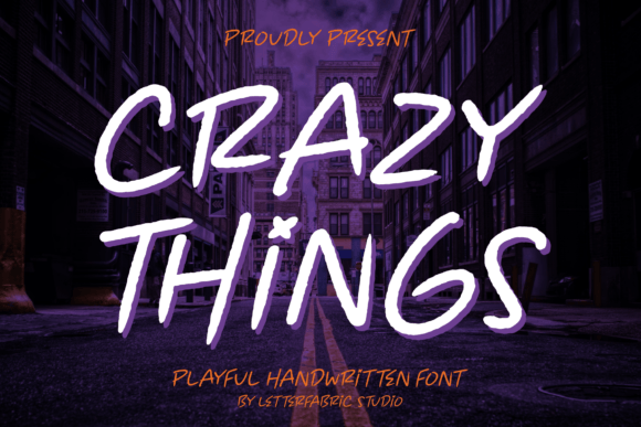 Crazy Things Font Poster 1