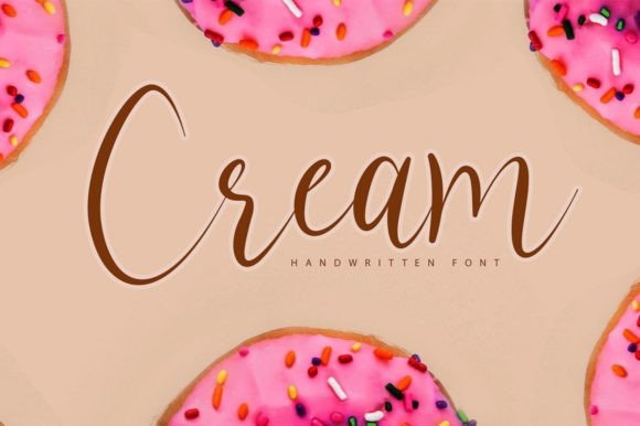 Cream Font Poster 1