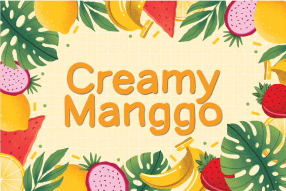 Creamy Manggo Font Poster 1