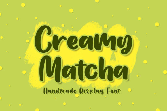 Creamy Matcha Font Poster 1