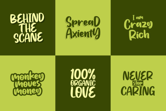 Creamy Matcha Font Poster 8